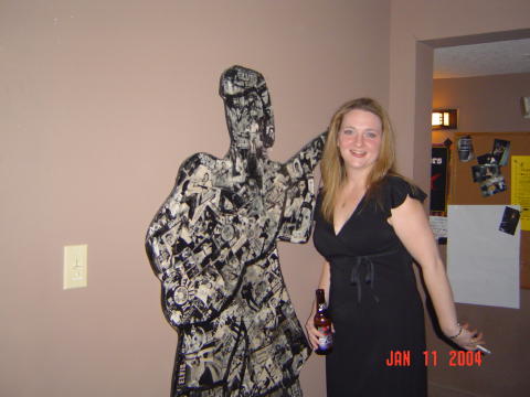 Fran with who She think is Elvis  - Shhhh